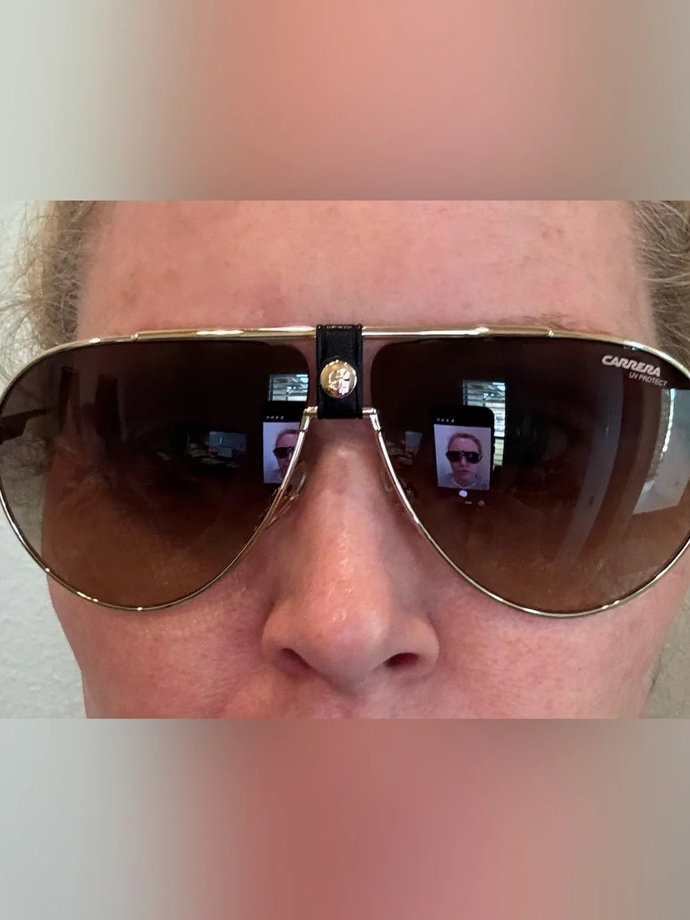 NEW Carrera Gold Aviator Sunglasses with Brown Gradient Lenses UNISEX